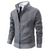 Veste Homme Fermeture Éclair Motif Géométrique Tissu Mélangé 1