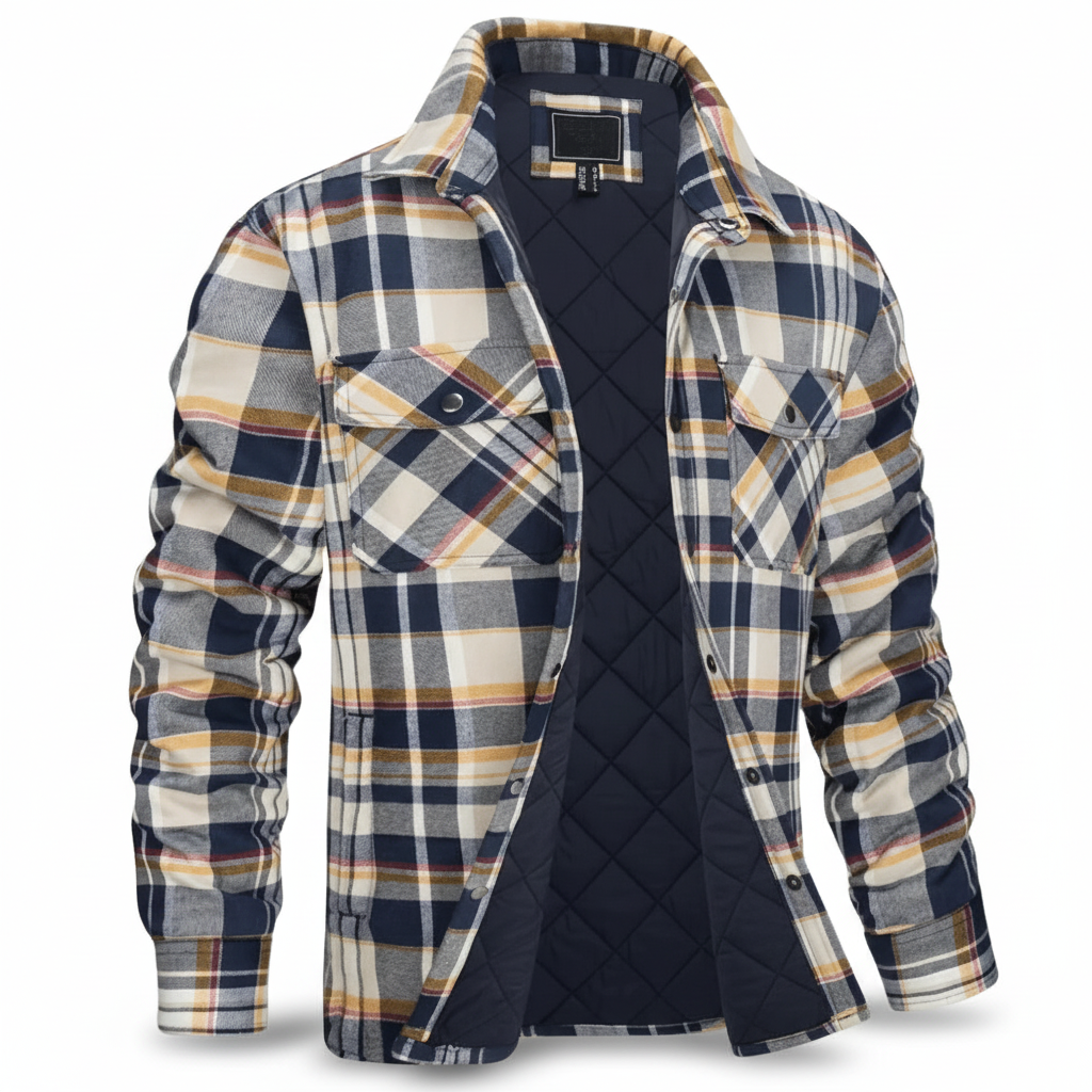 Veste Homme Matelassée à Carreaux Tendance 0