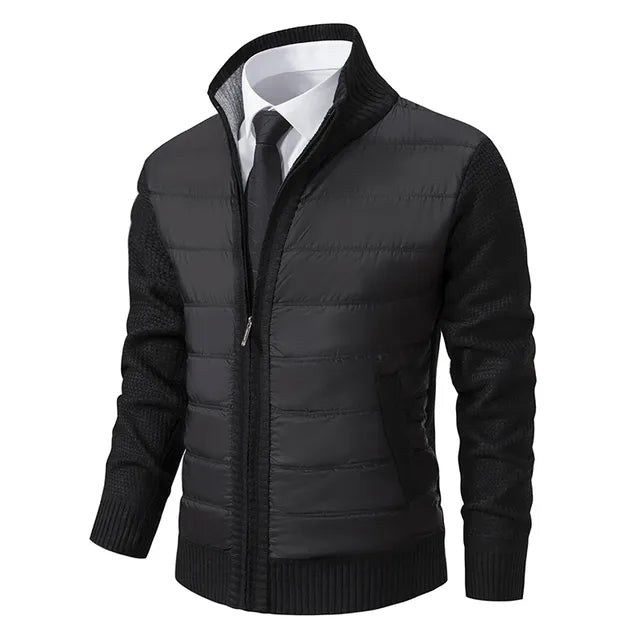 Veste Homme Matelassée avec Manches en Tricot 0