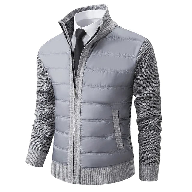 Veste Homme Matelassée avec Manches en Tricot 2