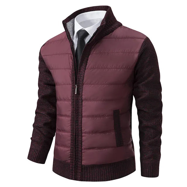 Veste Homme Matelassée avec Manches en Tricot 3