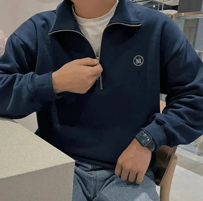 Veste Homme Zippée Moderne Décontractée 5