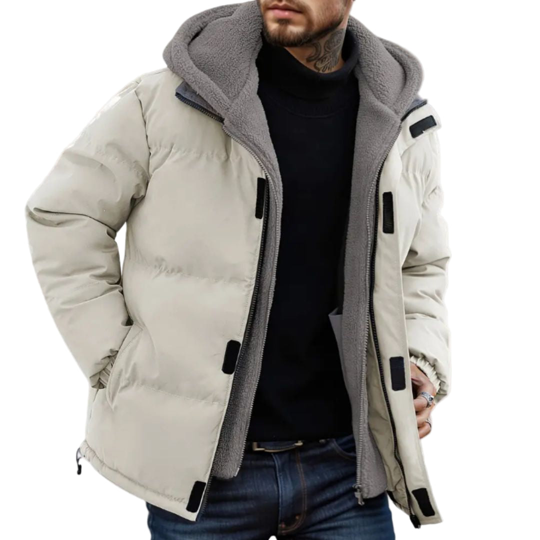 Veste Homme à Capuche Isolante Moderne et Fonctionnelle 0