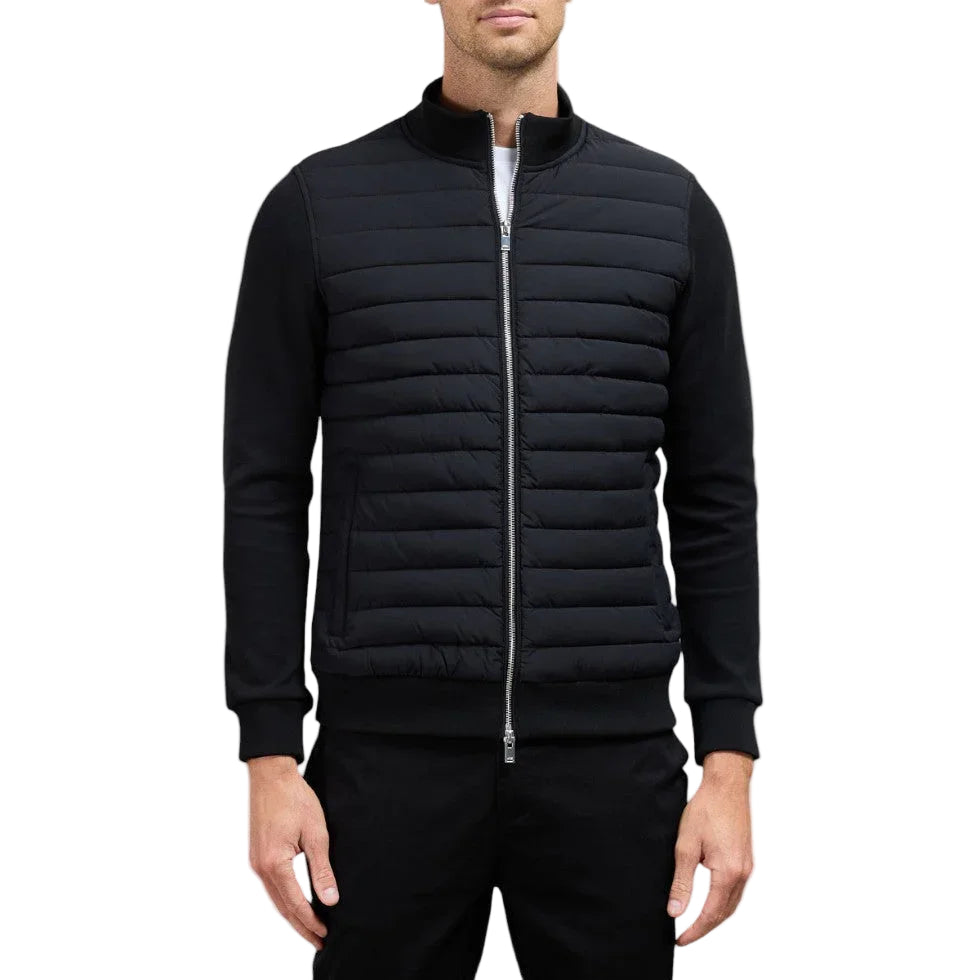 Veste Hybride Matelassée pour Hommes avec Manches Tricotées 0