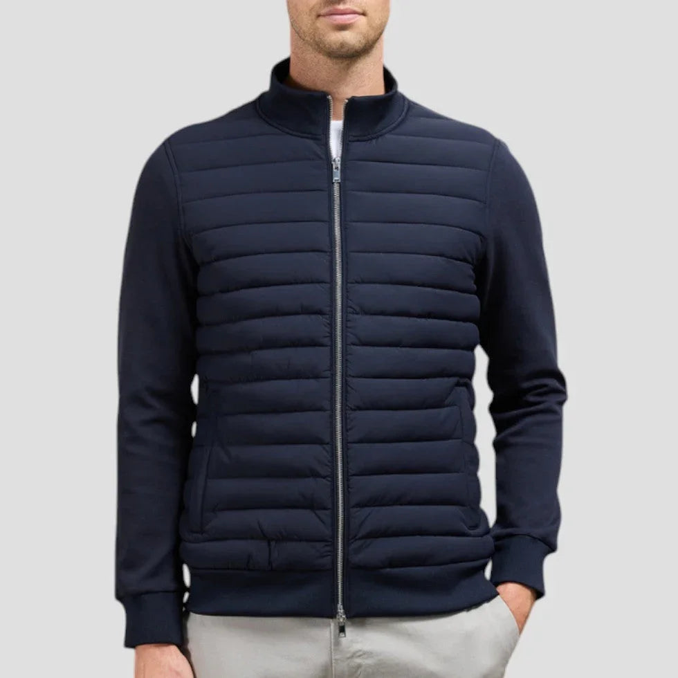 Veste Hybride Matelassée pour Hommes avec Manches Tricotées 1