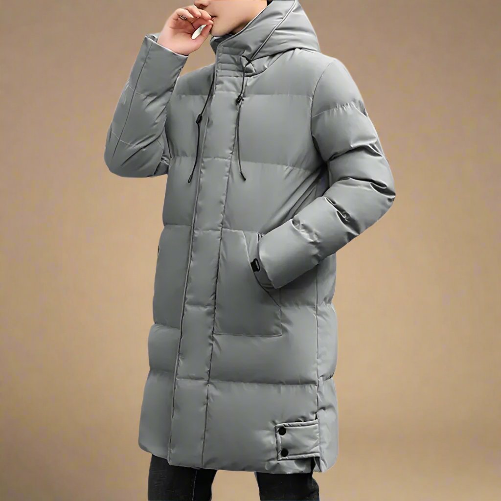 Veste Longue Imperméable pour Homme Moderne Urbain 2