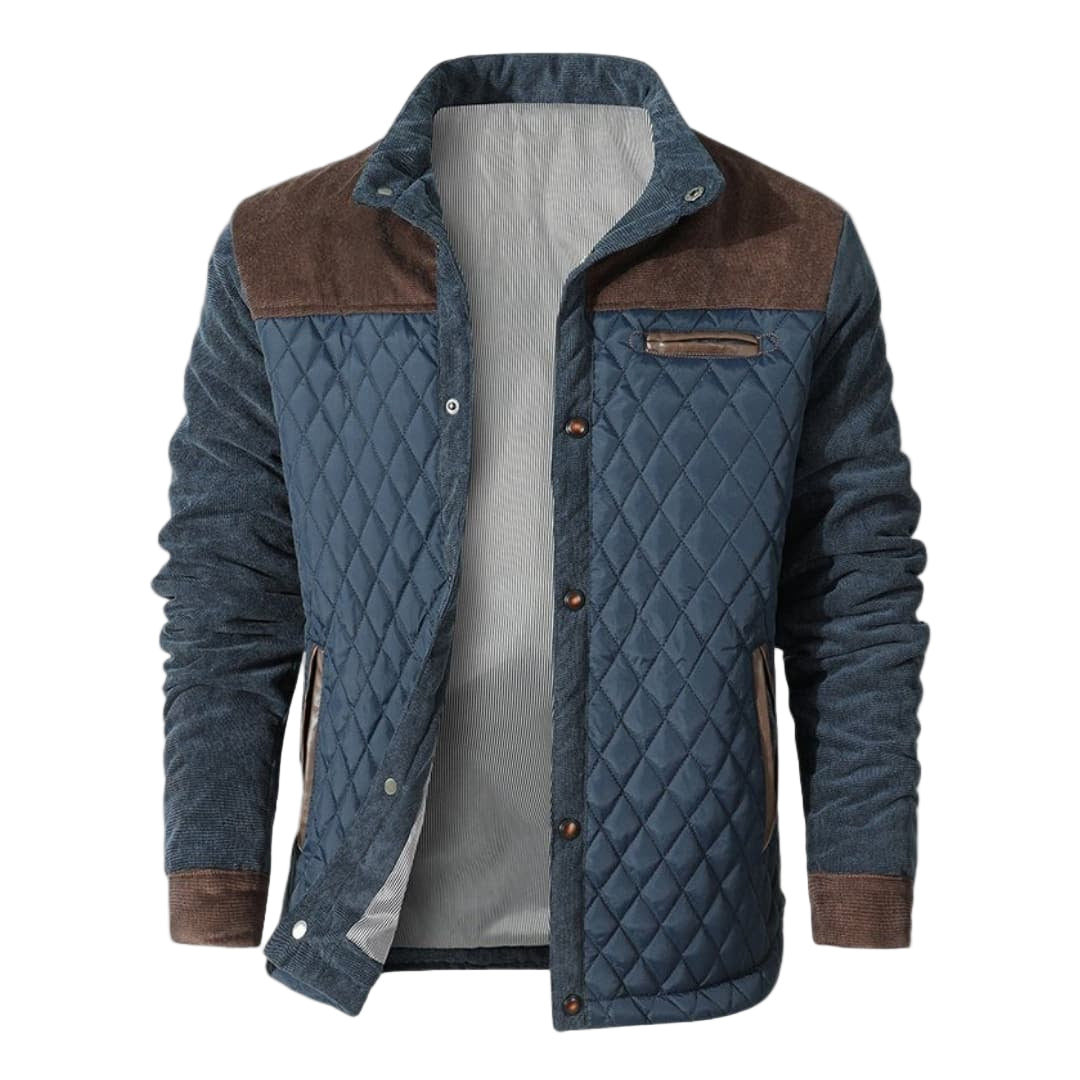 Veste Matelassée Homme Moderne avec Détails Contrastés 2