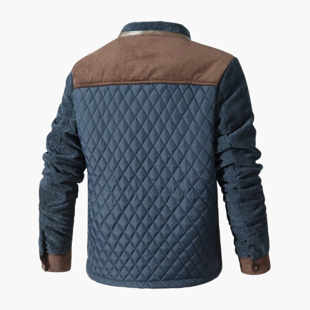 Veste Matelassée Homme Moderne avec Détails Contrastés 3
