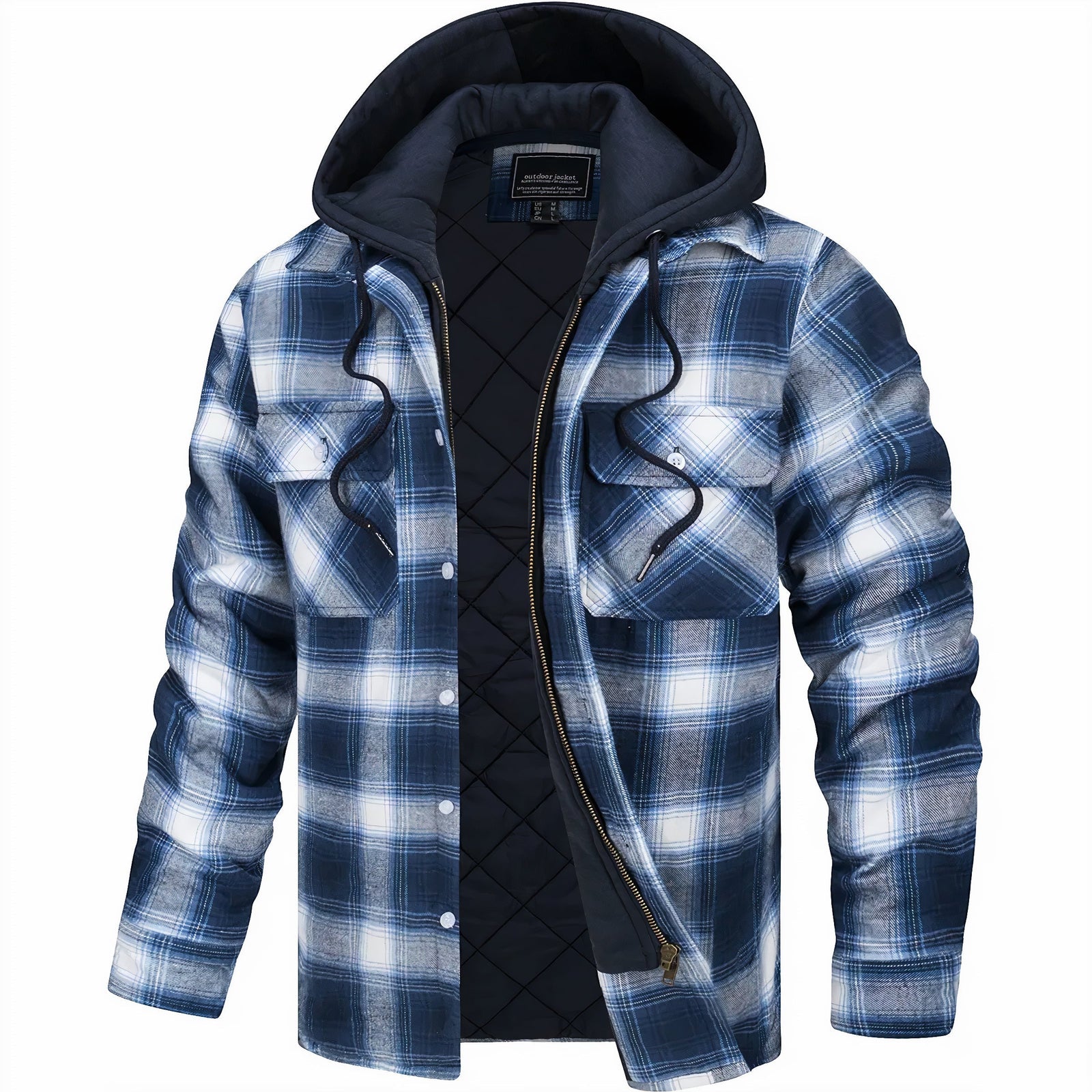 Veste Matelassée à Carreaux pour Homme 0