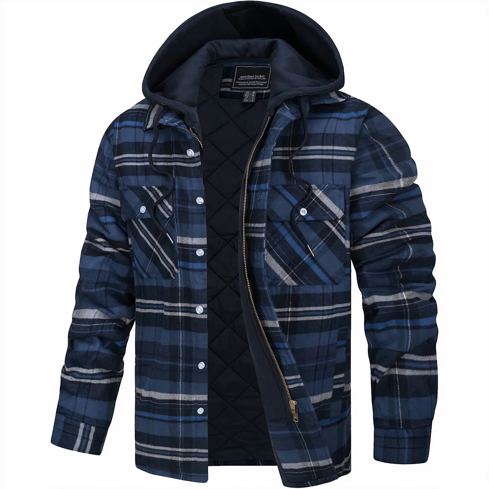 Veste Matelassée à Carreaux pour Homme 1