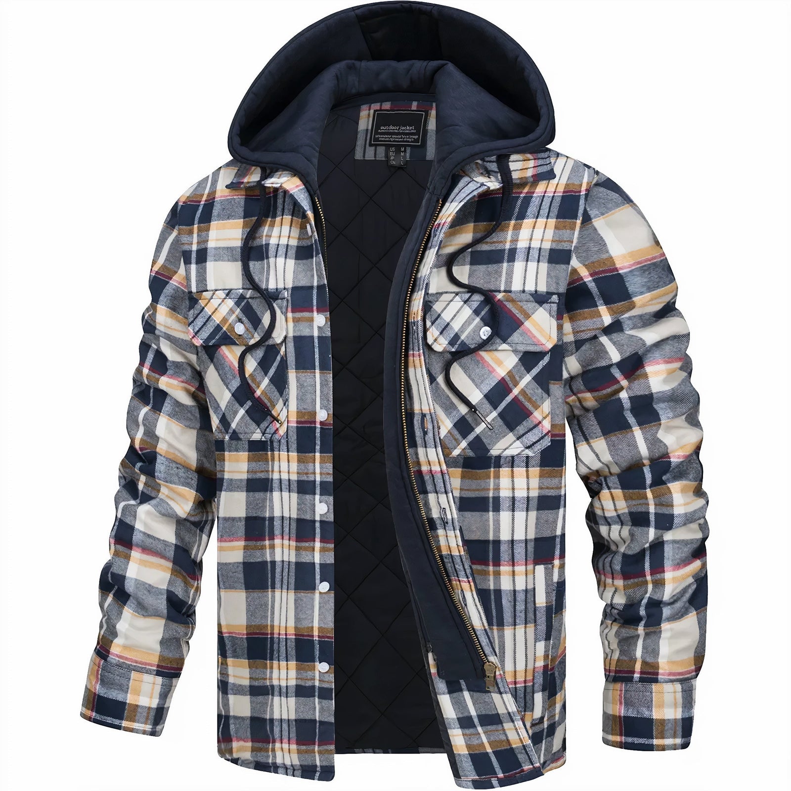 Veste Matelassée à Carreaux pour Homme 2