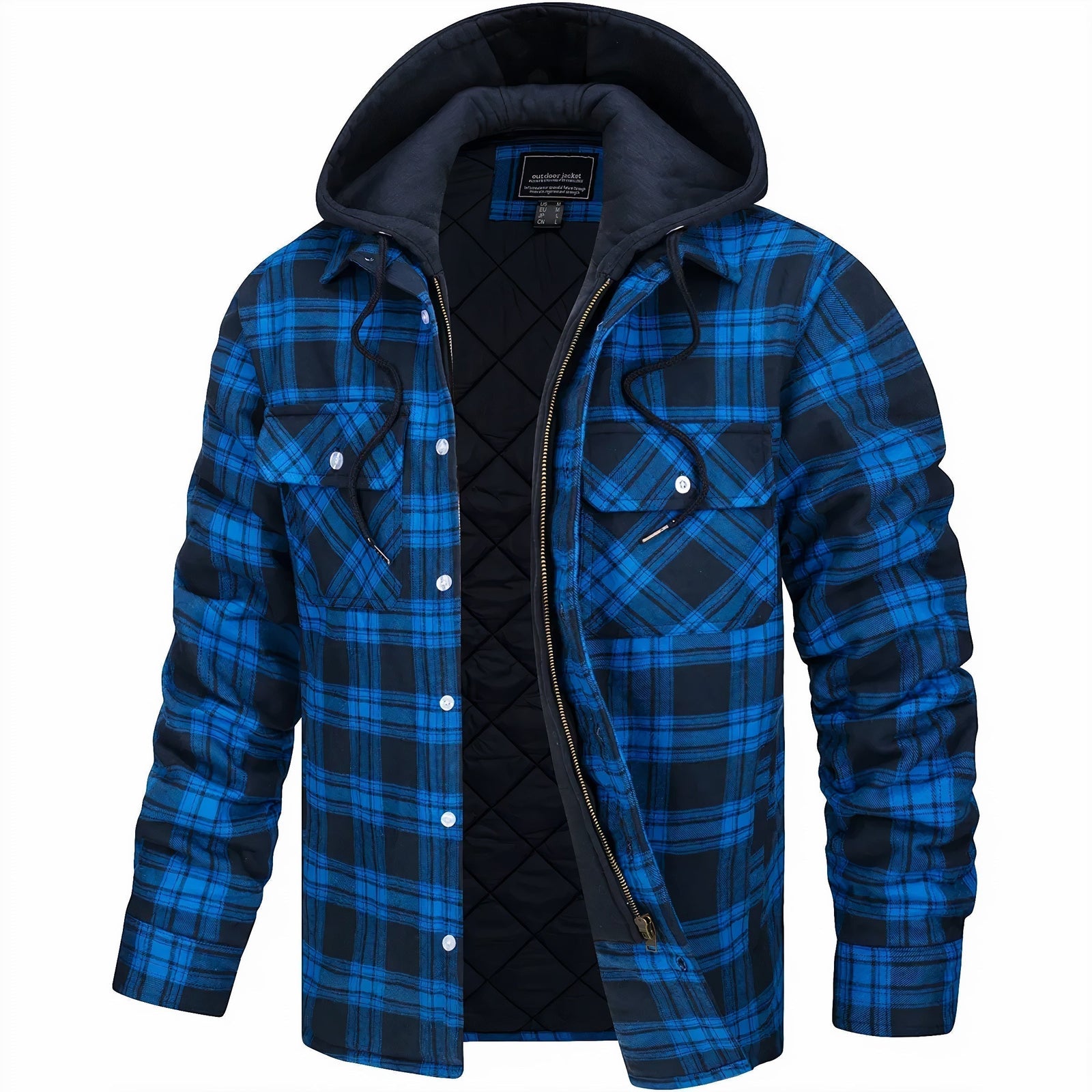 Veste Matelassée à Carreaux pour Homme 4