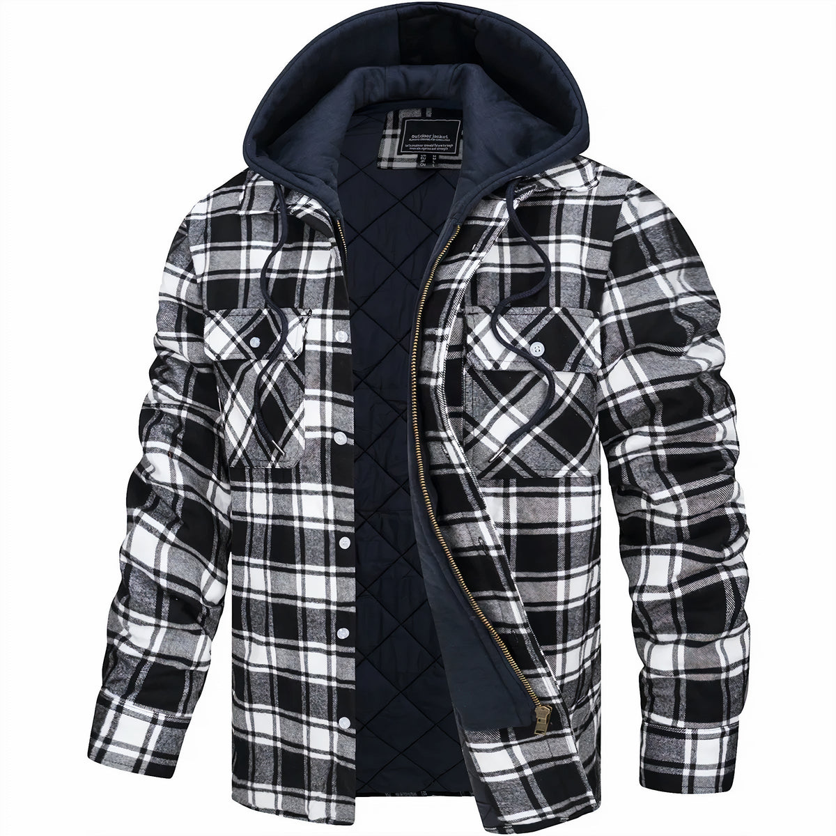 Veste Matelassée à Carreaux pour Homme 5