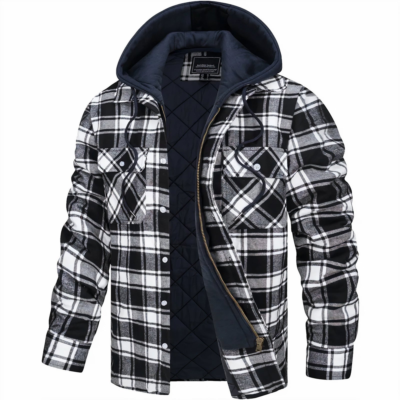 Veste Matelassée à Carreaux pour Homme 5