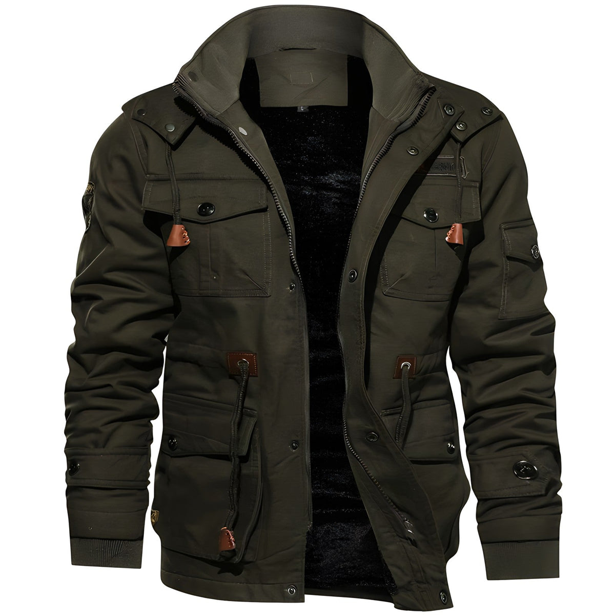 Veste Militaire Homme avec Poches Multiples 0