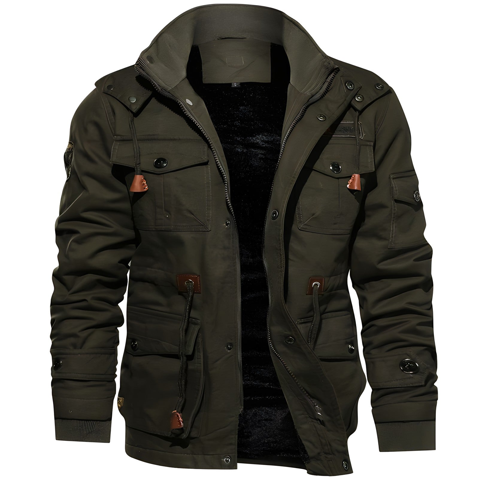 Veste Militaire Homme avec Poches Multiples 0