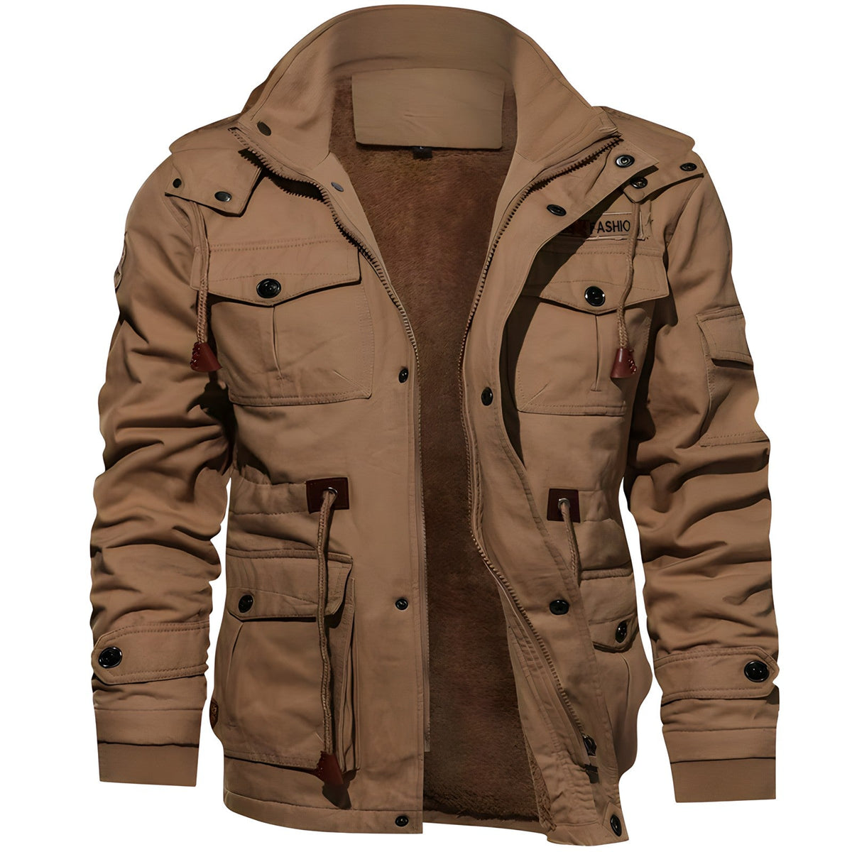 Veste Militaire Homme avec Poches Multiples 10