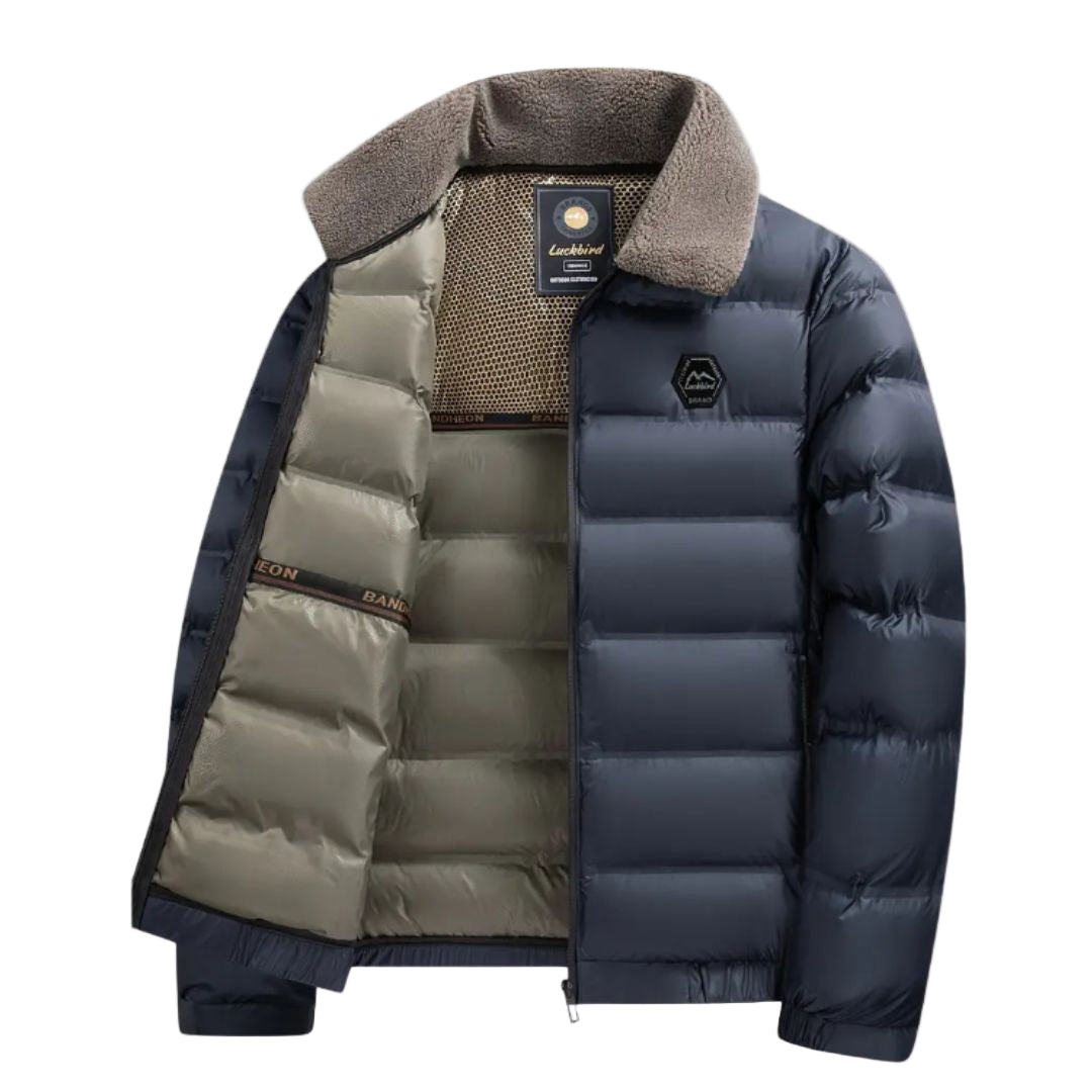 Veste Pilote d'Hiver pour Homme avec Col Amovible 0