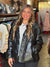 Veste Puffer en Cuir pour Femme Noir 1