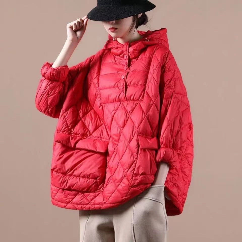 Veste à Capuche Femme Grande Taille Orange 9