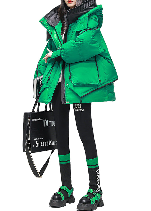 Veste d'Hiver à Capuche avec Poches Zippées 0