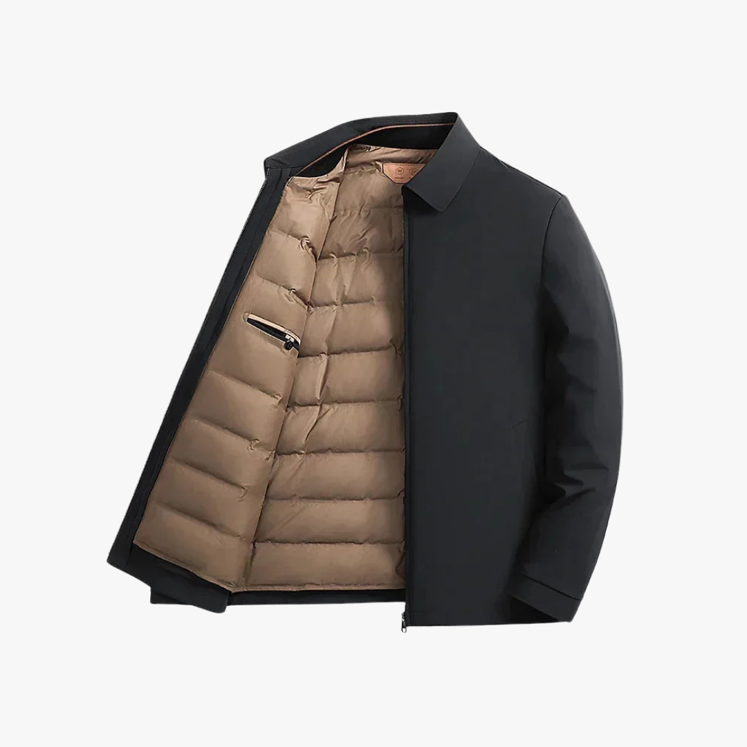 Veste d'Hiver en Duvet pour Hommes avec Capuche Ajustable 3