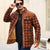 Veste d'Hiver pour Hommes Bomber à Carreaux Doublée Sherpa 4