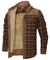 Veste d'Hiver pour Hommes Bomber à Carreaux Doublée Sherpa 8