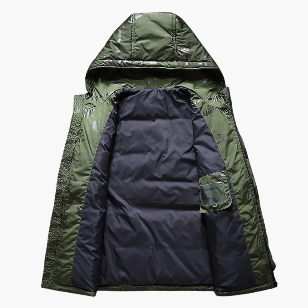 Veste d'Hiver pour Hommes avec Capuche et Fermeture Éclair 4