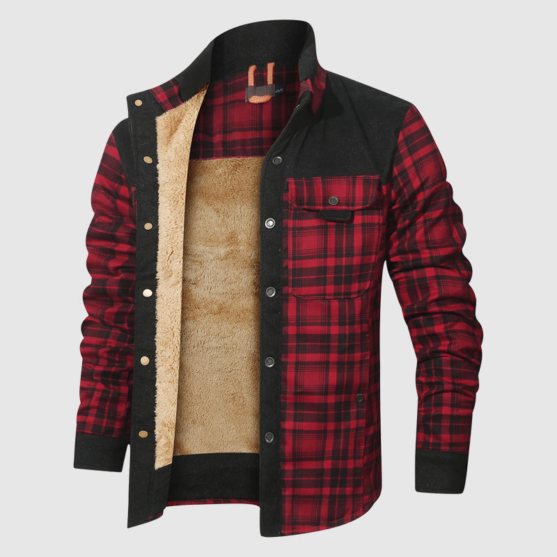Veste d'extérieur à carreaux pour homme 3