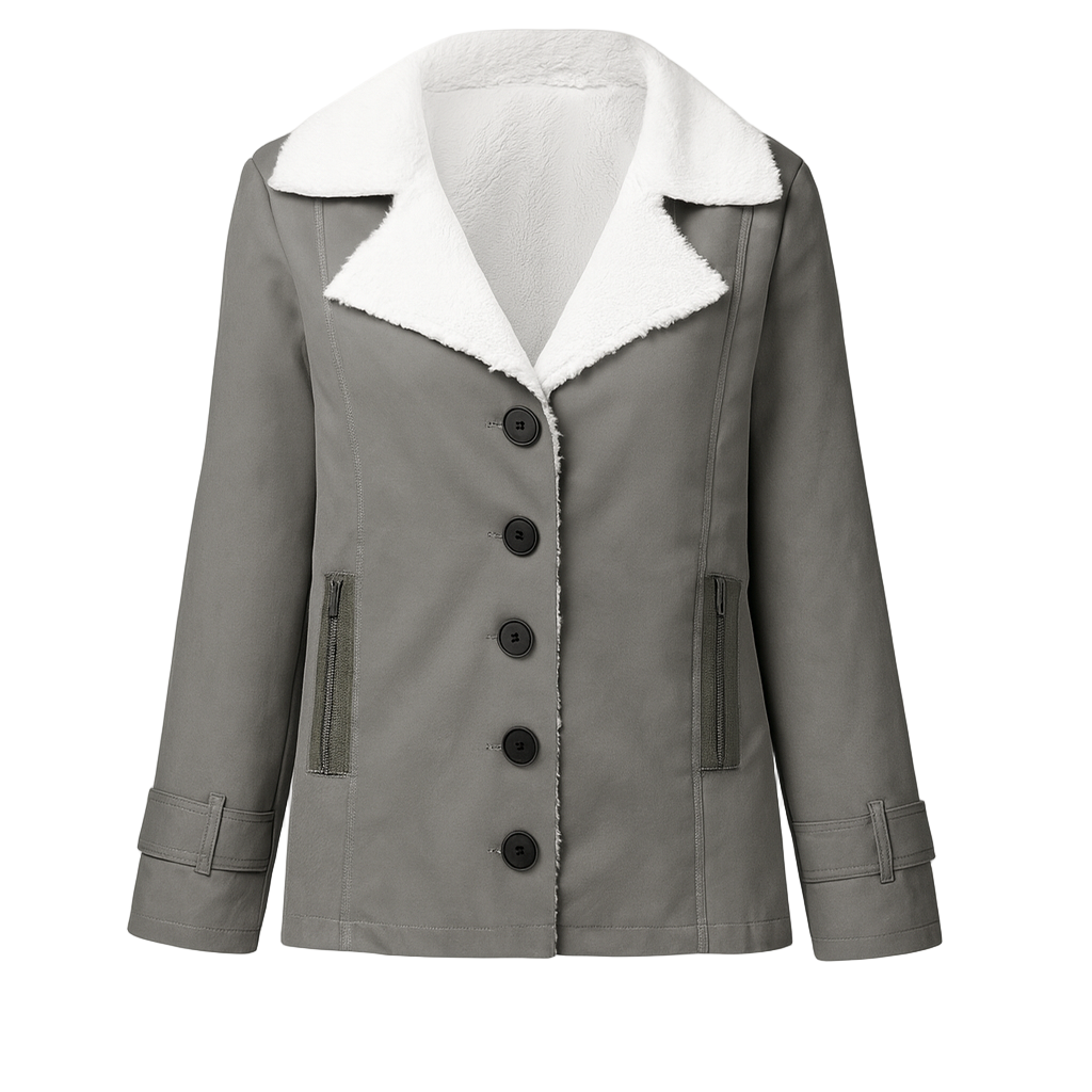 Veste d'hiver Femme à Revers Crantés 0
