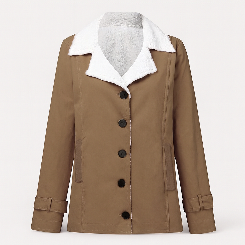 Veste d'hiver Femme à Revers Crantés 4