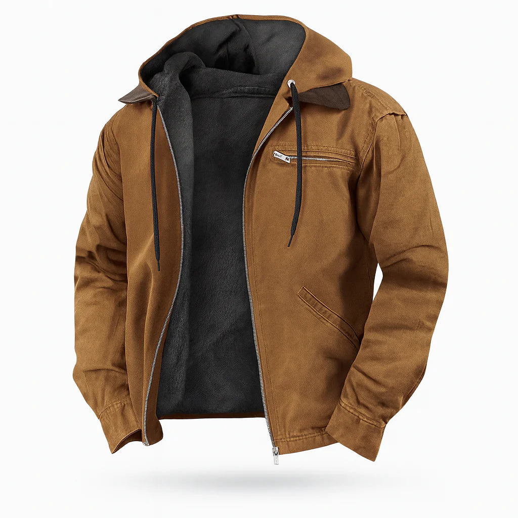 Veste d'hiver à capuche pour homme, style moderne, idéale pour les activités de plein air. 0