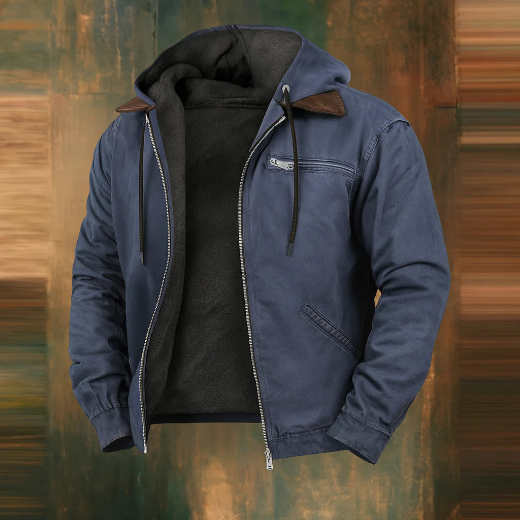 Veste d'hiver à capuche pour homme, style moderne, idéale pour les activités de plein air. 1