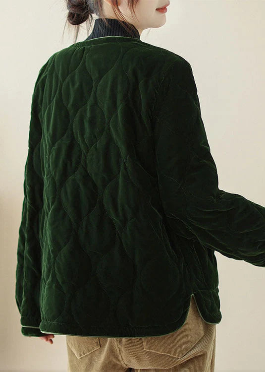 Veste d'hiver femme à col rond avec poches 3