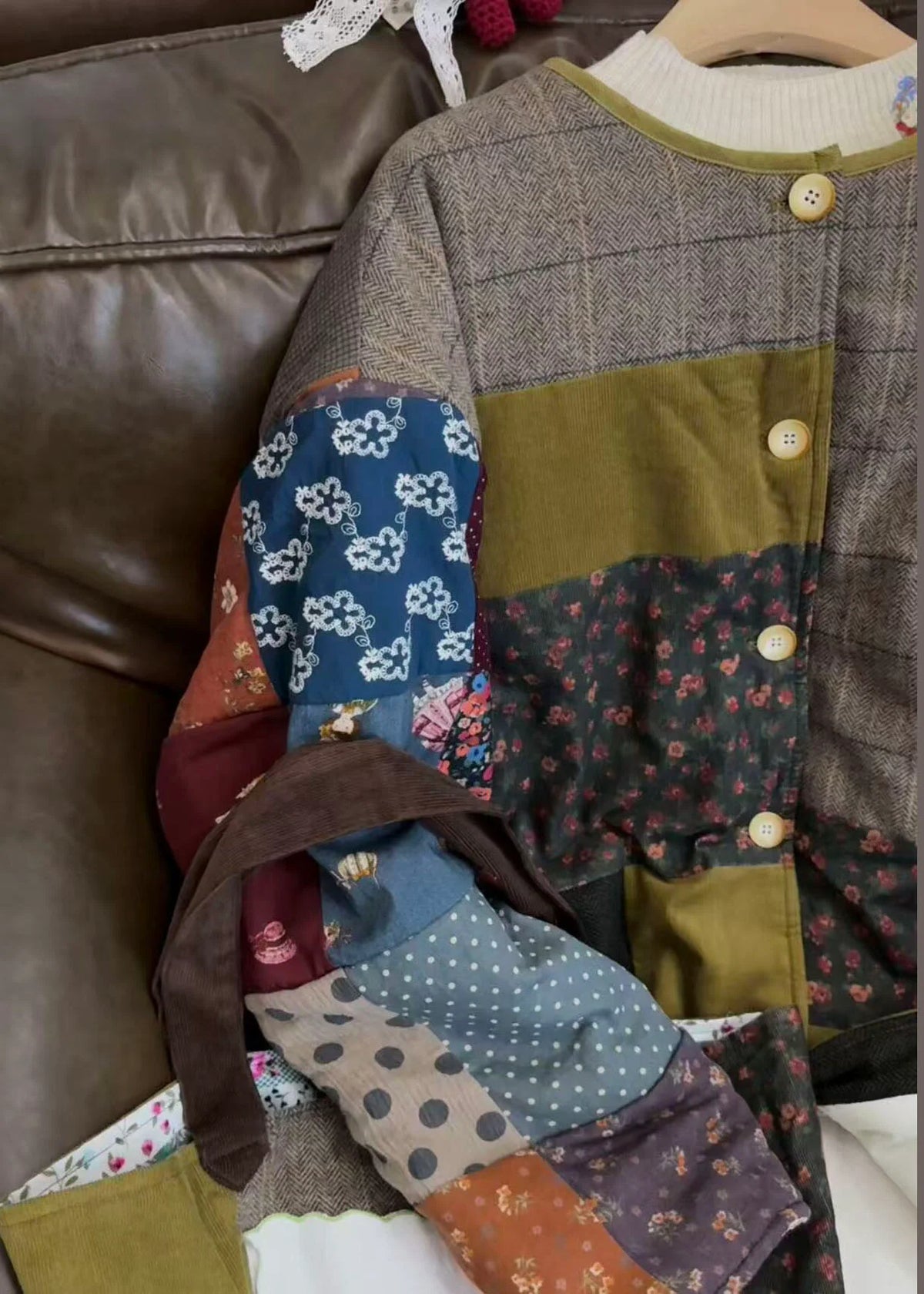 Veste d'hiver grande taille à blocs de couleurs pour femme 2