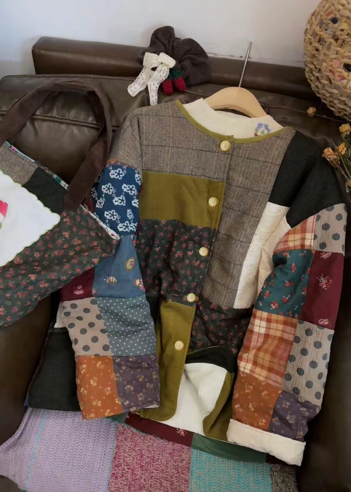 Veste d'hiver grande taille à blocs de couleurs pour femme 4