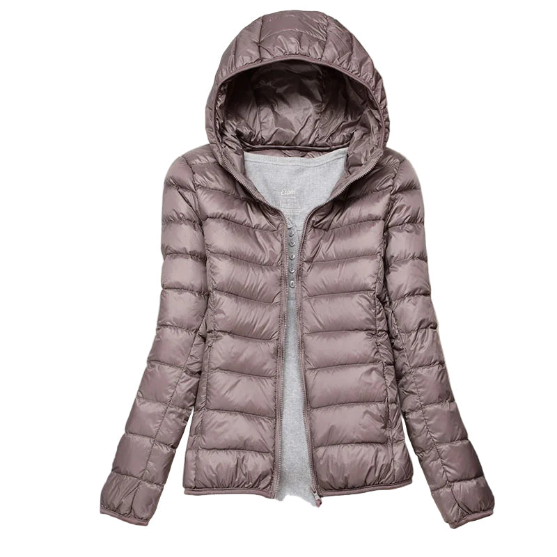 Veste d'hiver légère pour femmes avec capuche 0