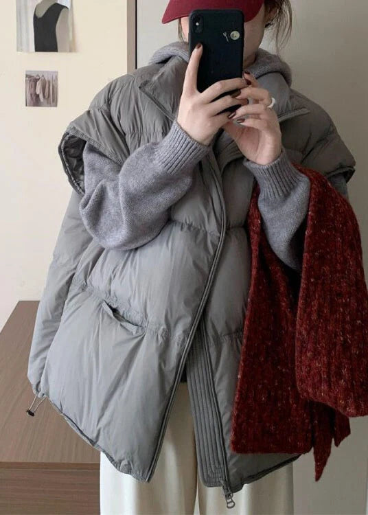 Veste d'hiver oversize à cordon de serrage pour femme 2