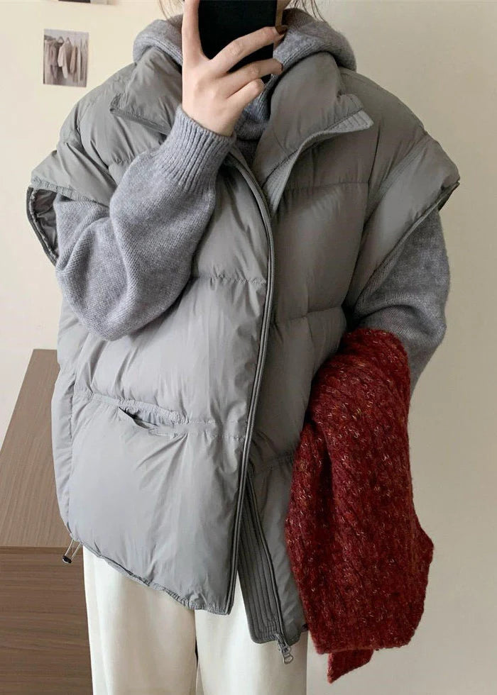Veste d'hiver oversize à cordon de serrage pour femme 3