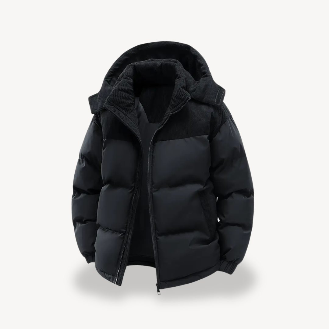 Veste d'hiver pour hommes à capuche moderne 9
