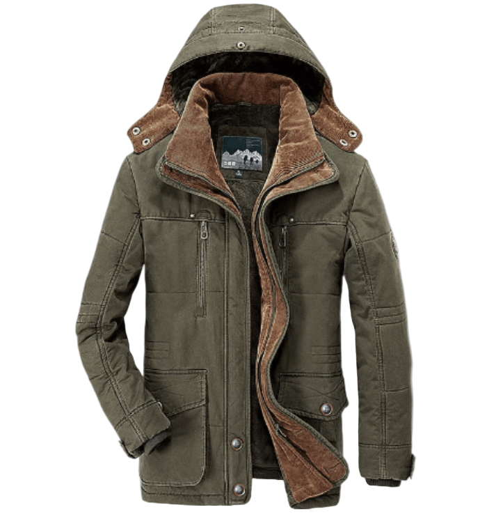 Veste d'hiver pour hommes imperméable et isolée 0