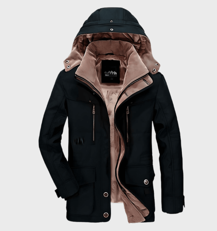 Veste d'hiver pour hommes imperméable et isolée 2