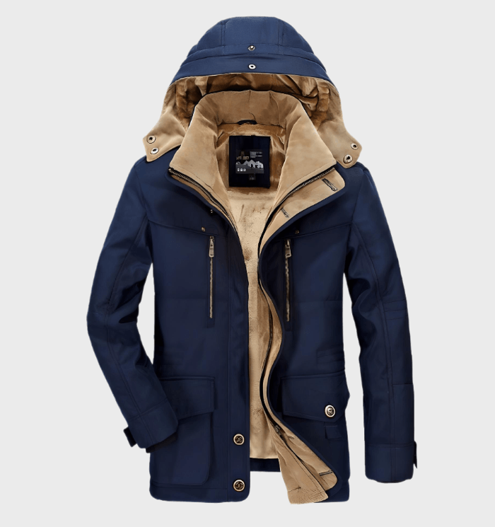 Veste d'hiver pour hommes imperméable et isolée 3