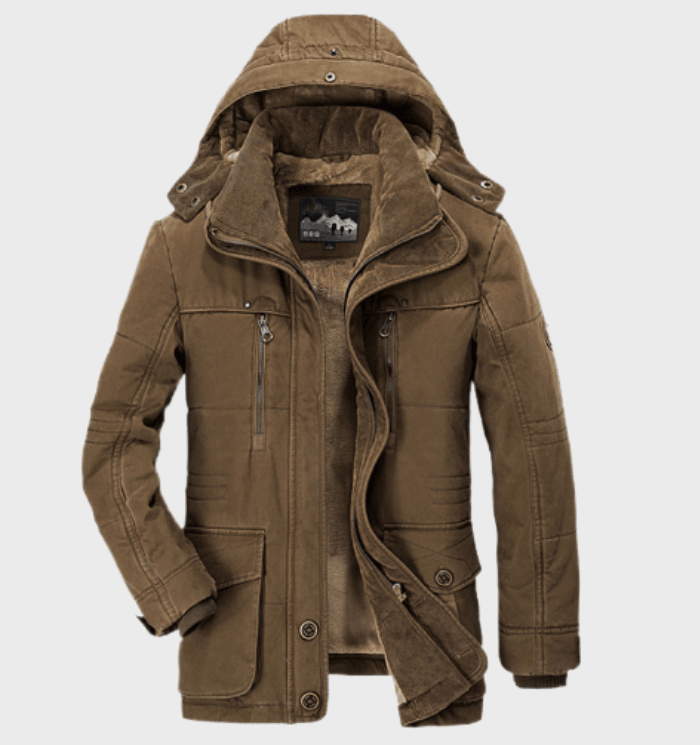 Veste d'hiver pour hommes imperméable et isolée 4
