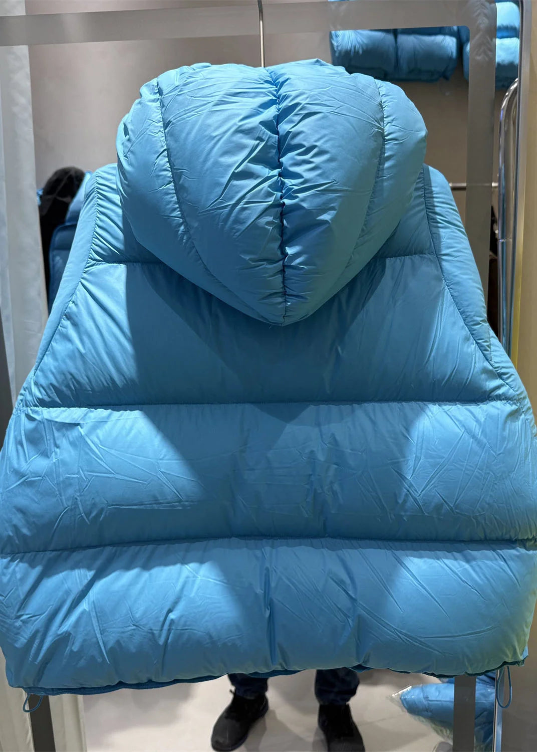 Veste doudoune oversize à capuche pour femme 2