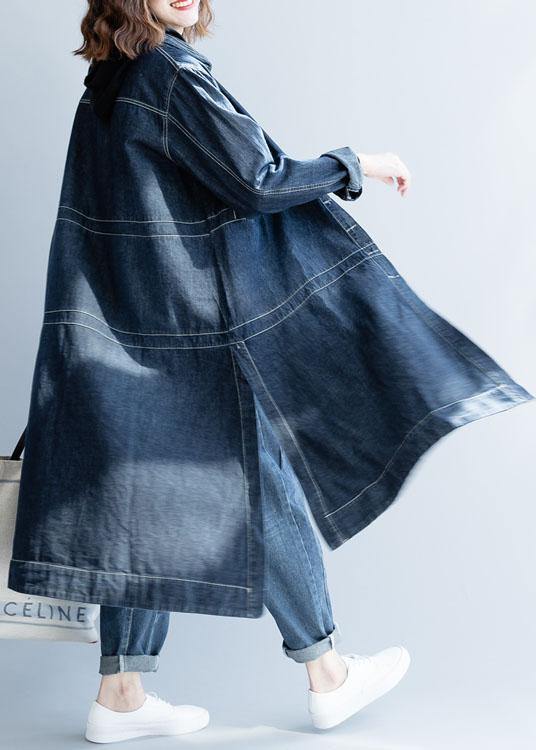 Veste en Jean Femme à Ouverture Latérale Décontractée 3