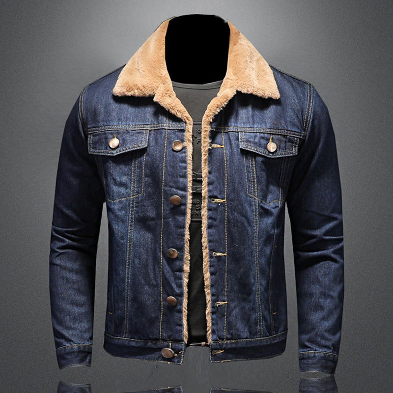Veste en Jean Homme Style Milano Contemporain Ajusté 1