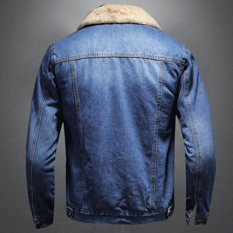 Veste en Jean Homme Style Milano Contemporain Ajusté 4