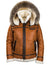 Veste en Peau de Mouton avec Capuche en Fourrure 0